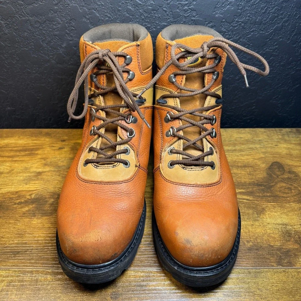 Wolverine W04213 Brown Leather‎ Work Boots Mens Size 13M